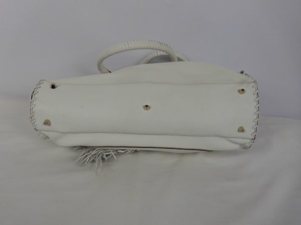 Anya Hindmarch White Leather handbag, Large. - Image 6