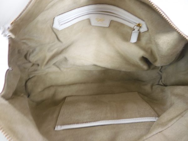 Anya Hindmarch White Leather handbag, Large. - Image 7