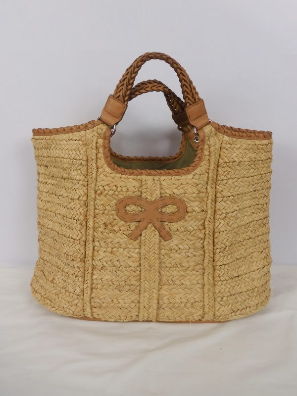Anya Hindmarch Bow Basket handbag.