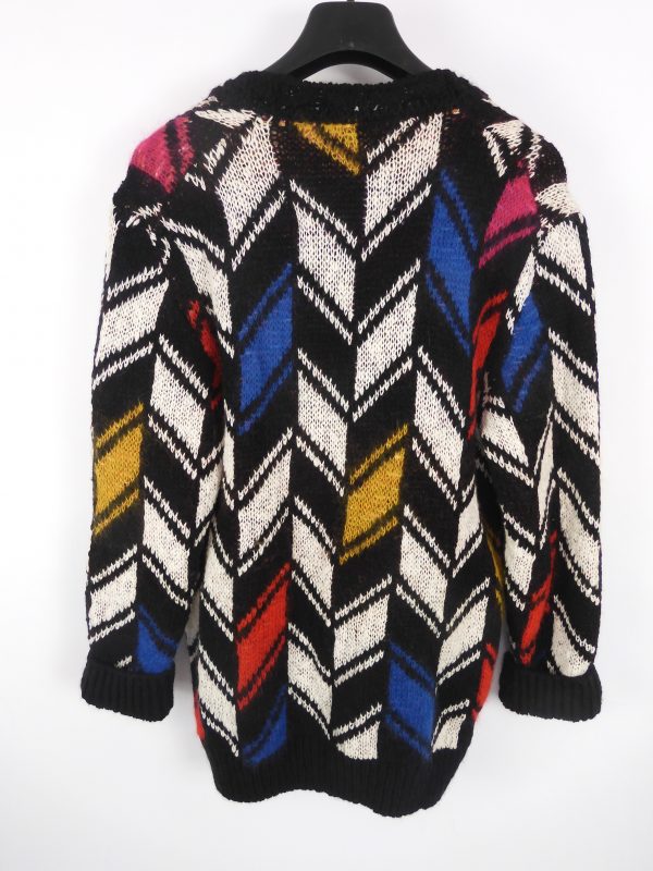 Saint Laurent Chevron Oversized Cardigan - Image 3