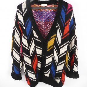 Saint Laurent Chevron Oversized Cardigan