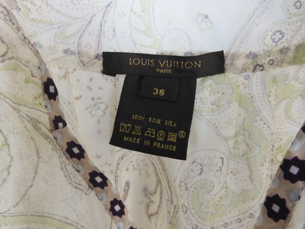 Louis Vuitton Silk Tank Top, size 38 - Image 4