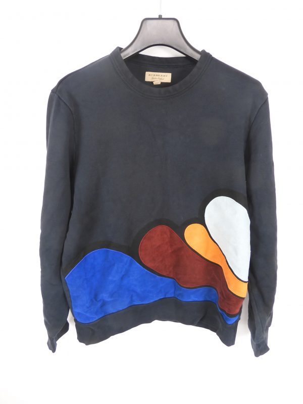 Burberry Multi Colour Wave Sweater, Size L.