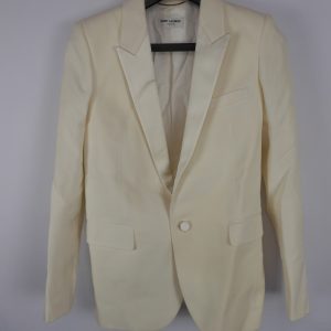 Saint Laurent Single Breasted Wool & Silk Tuxedo, Size F34 RRP £2950