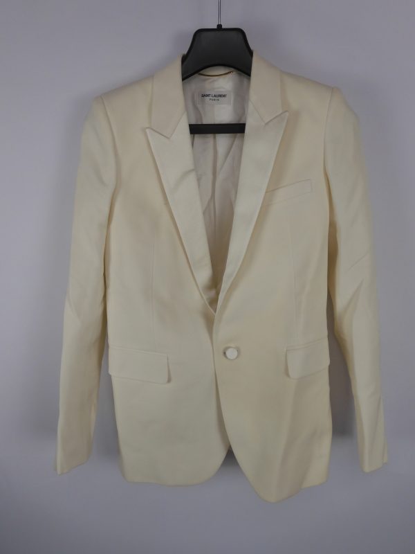 Saint Laurent Single Breasted Wool & Silk Tuxedo, Size F34 RRP £2950