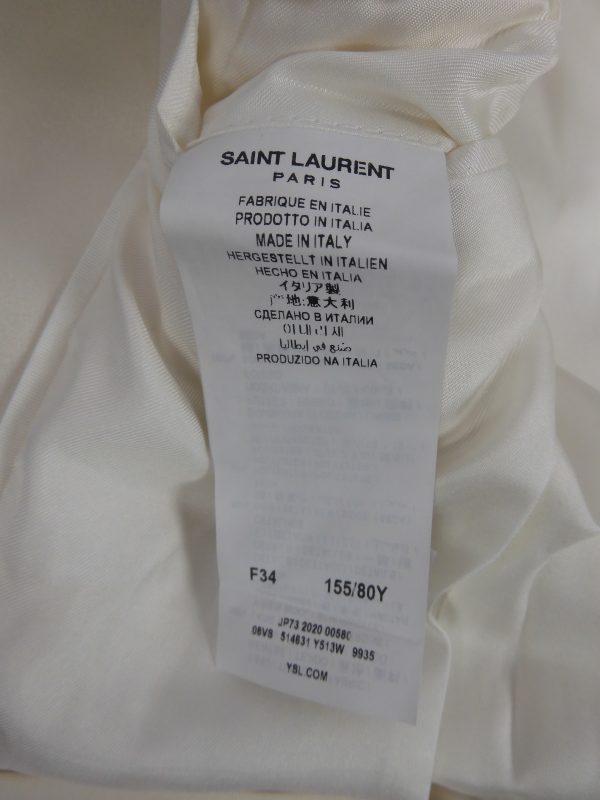 Saint Laurent Single Breasted Wool & Silk Tuxedo, Size F34 RRP £2950 - Image 7