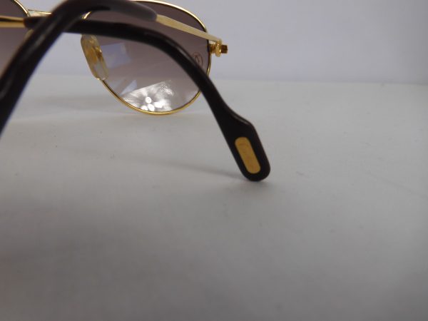 Must De Cartier Gold & Diamond Sunglasses. - Image 5