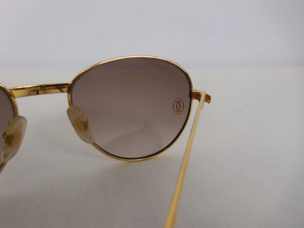 Must De Cartier Gold & Diamond Sunglasses. - Image 6