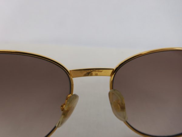 Must De Cartier Gold & Diamond Sunglasses. - Image 7
