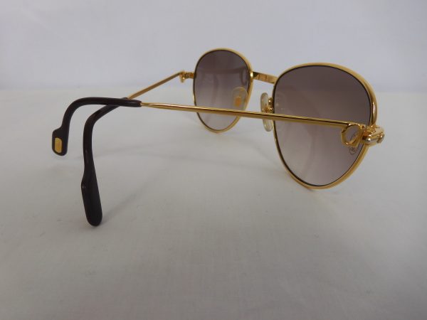 Must De Cartier Gold & Diamond Sunglasses. - Image 8
