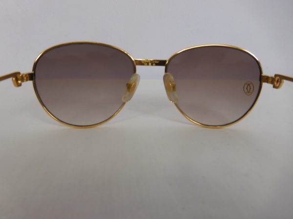 Must De Cartier Gold & Diamond Sunglasses. - Image 9