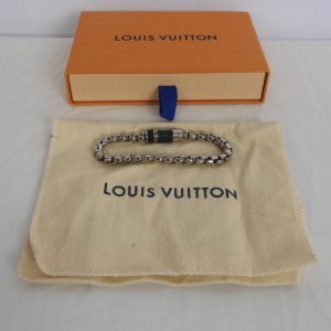 Louis Vuitton Monogram Eclipse Bracelet.