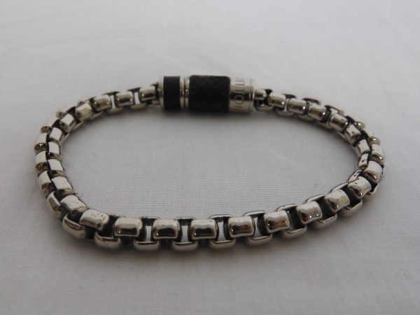Louis Vuitton Monogram Eclipse Bracelet. - Image 3