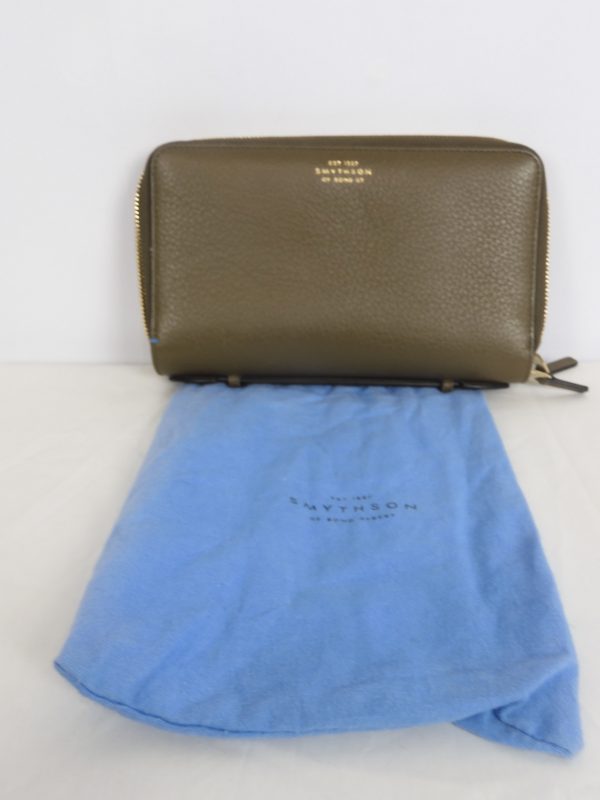 Smythson Leather Wallet / Purse Holder.