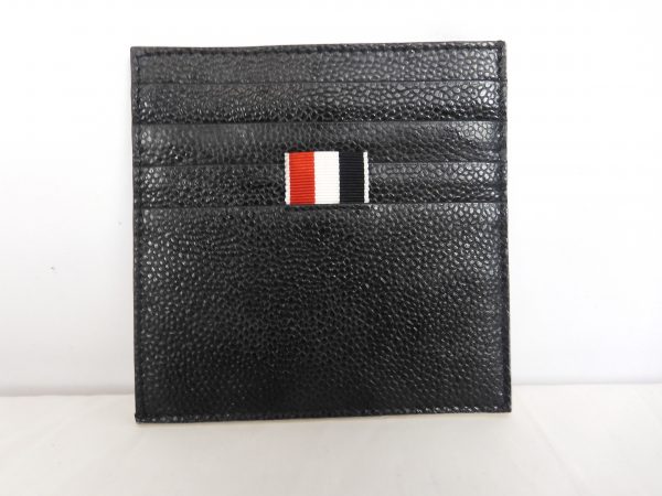 Thom Browne Printed Label Card Holder. - Image 3