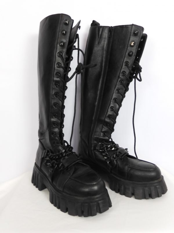 Buffalo Lion Chunky Knee Boots Size 5