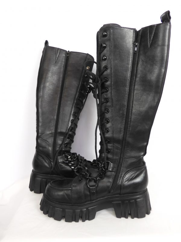 Buffalo Lion Chunky Knee Boots Size 5 - Image 6