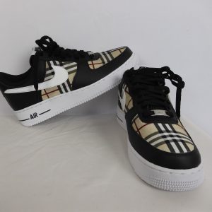 Custom Nike Air Force 1 Burberry, CJ0952-001 Size 7.5