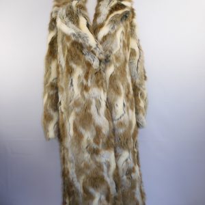 Nili Lotan Simon Oversized Faux Fur Coat, Size L, Film Worn by Amanda Donohoe
