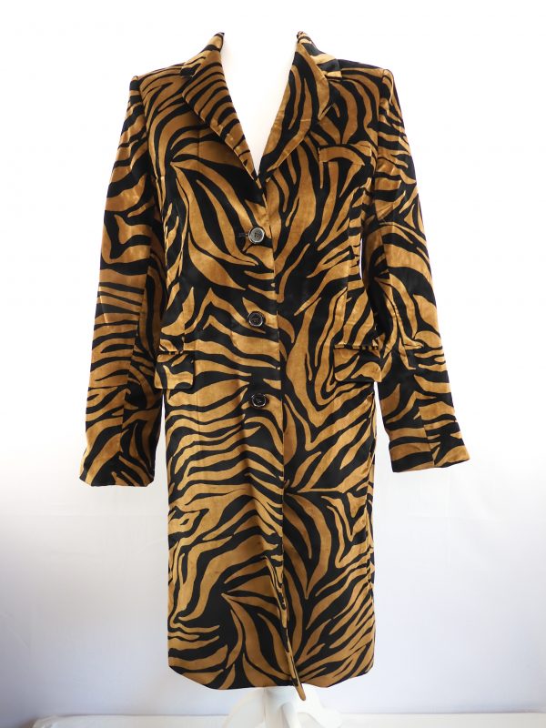 Nili Lotan Rosalin Tiger Coat, Size 8, Film Worn