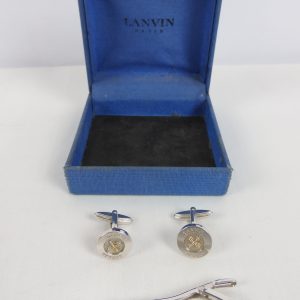 Lanvin Studio Cuff Links and Tie Clip.