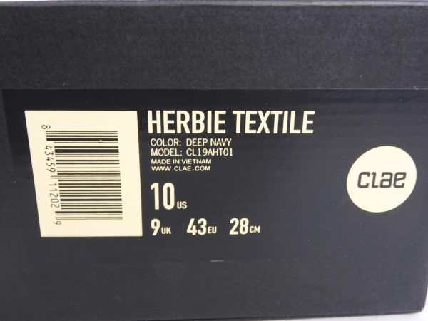 Clae Herbie Textile Deep Navy Size 9. - Image 7