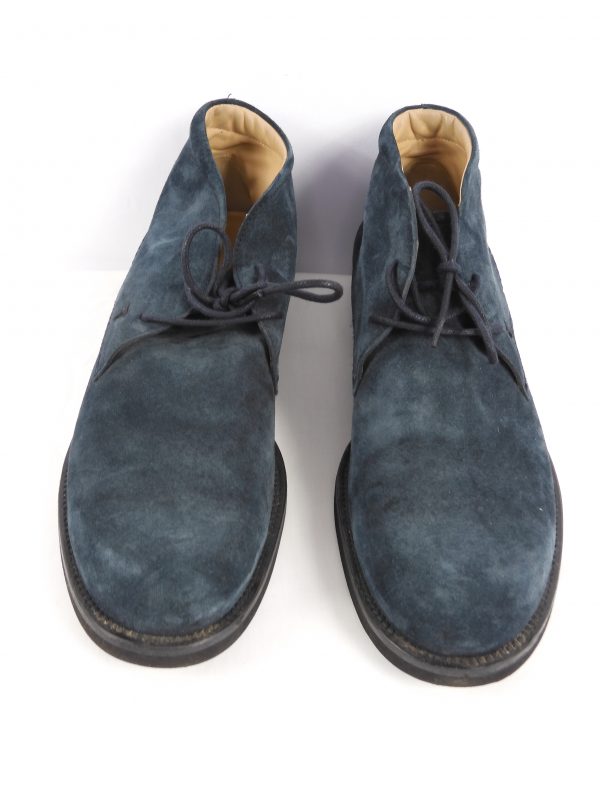 Tod's Blue suede desert boots, Size 6.5 - Image 3