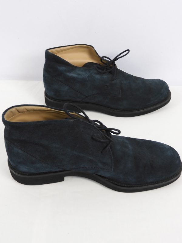 Tod's Blue suede desert boots, Size 6.5 - Image 5