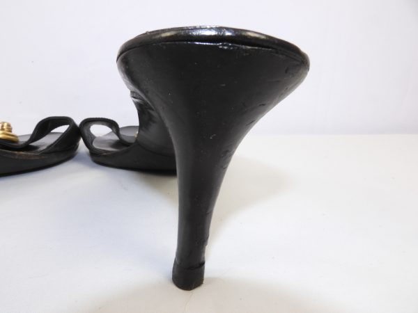Fendi F-Lock Heeled Sandals, Size 3.5 ( 36.5 ). - Image 7