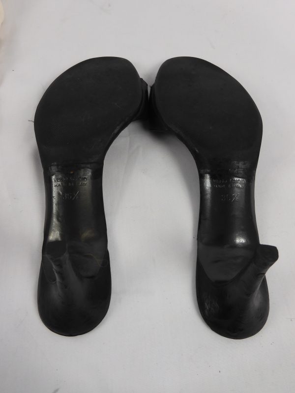 Fendi F-Lock Heeled Sandals, Size 3.5 ( 36.5 ). - Image 8