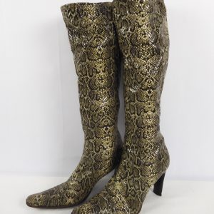 Monica by Magli python Print Boots, Size 5.