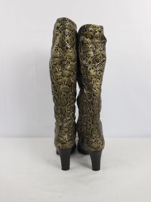 Monica by Magli python Print Boots, Size 5. - Image 3