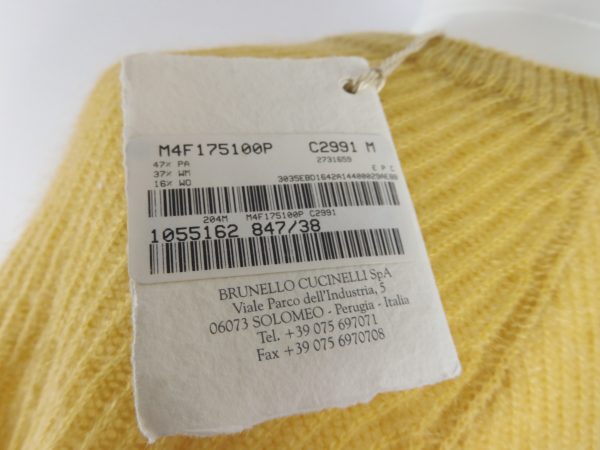 Brunello Cucinelli 3/4 Sleeve Mohair Jumper, Size M - Image 4