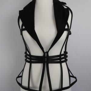 La Perla Silk Cage Jacket, Size 12