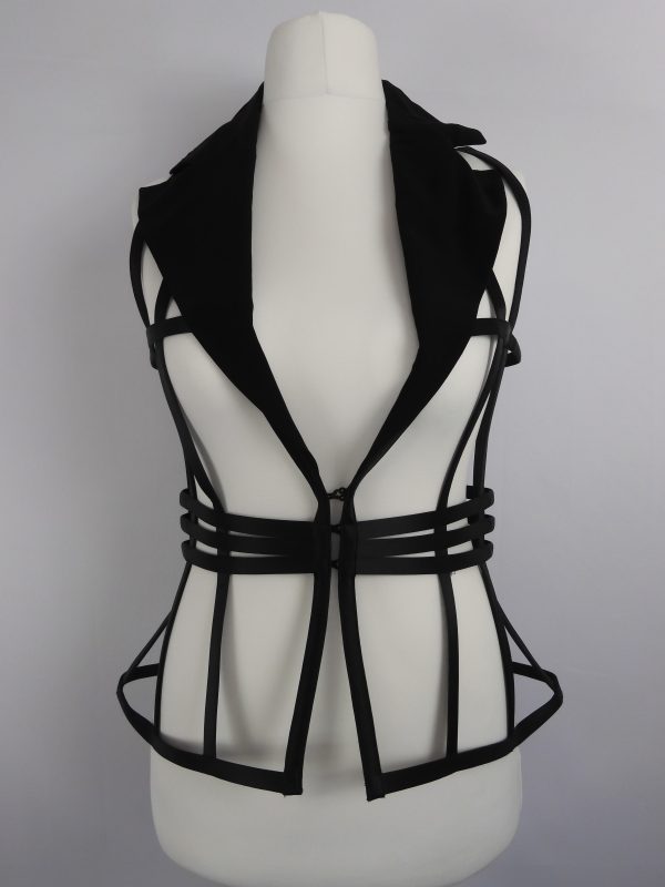 La Perla Silk Cage Jacket, Size 12