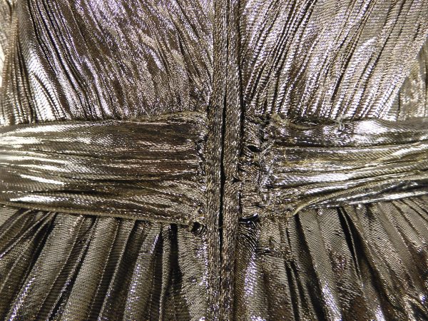 MARIA LUCIA HOHAN Priya Metallic Pleated Dress, Size 14, FILM WORN. - Image 8