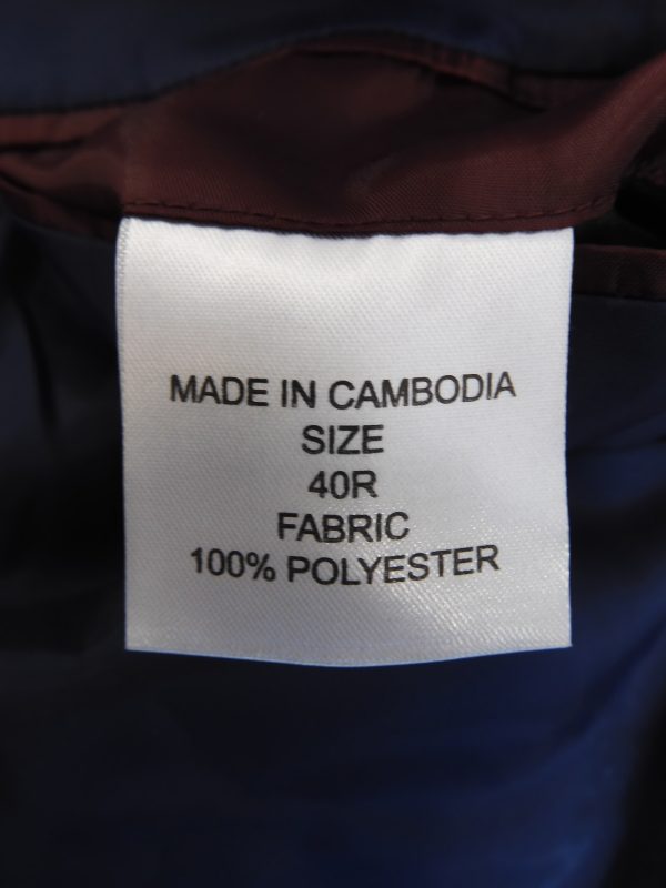 Fellini Tailored Blue Velvet Blazer, Size 40R - Image 7