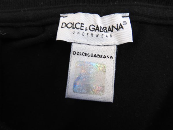 Dolce & Gabbana Logo Embroidered T-Shirt, Size M - Image 4
