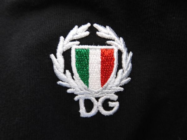 Dolce & Gabbana Logo Embroidered T-Shirt, Size M - Image 5