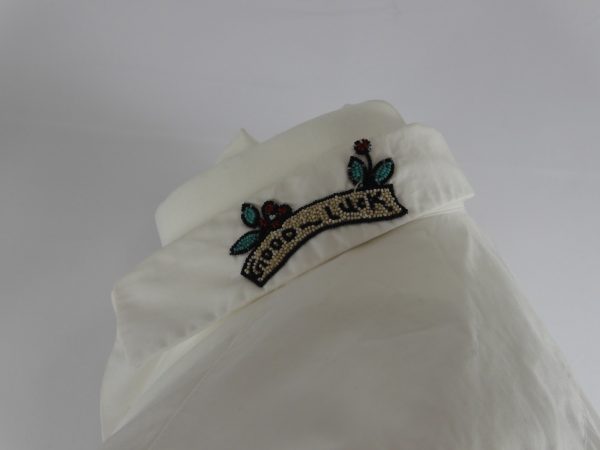 Valentino Embroidered Shirt, Size 40 (15 3/4). - Image 4