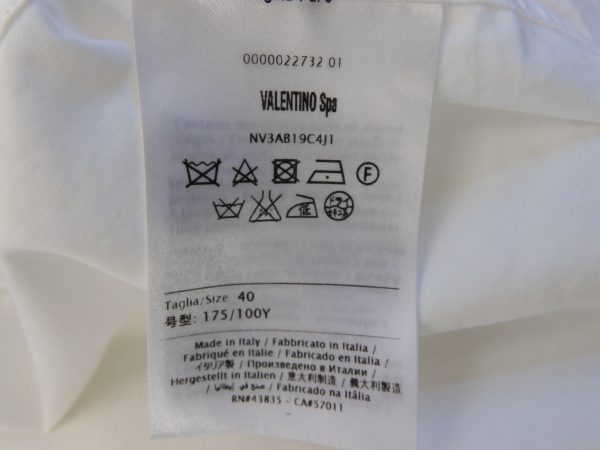 Valentino Embroidered Shirt, Size 40 (15 3/4). - Image 6