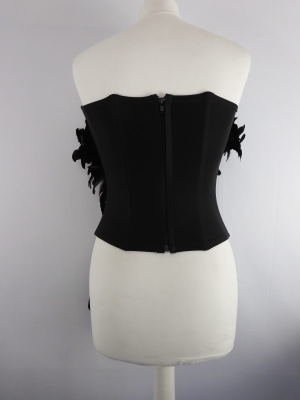 Catwalk Collection Feather Corset & Shoulder Wrap (Shawl) One Size. - Image 5