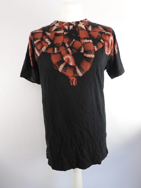 MARCELO BURLON Snake print Melado T-shirt, Size S