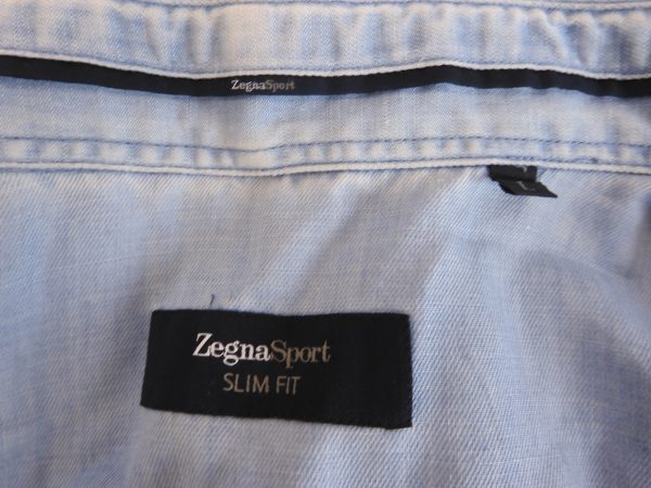 Zegna Sport Slim Fit Shirt, Size L. - Image 4