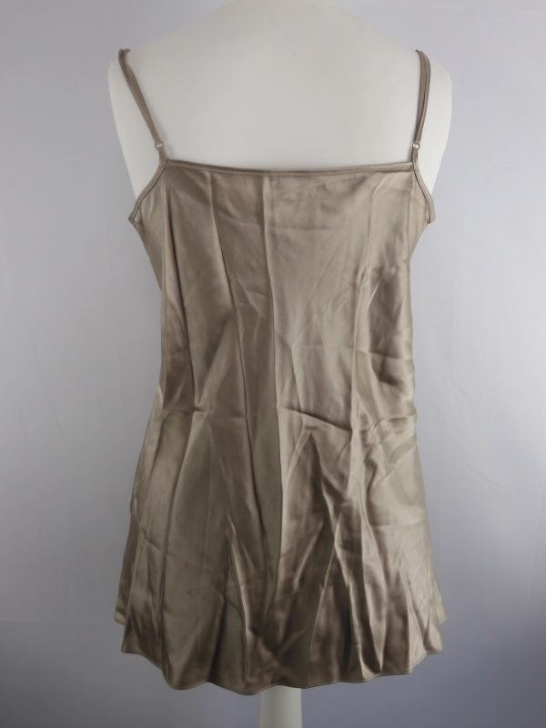 Joseph Natural Clea Silk Satin Camisole, Size 42 - Image 3