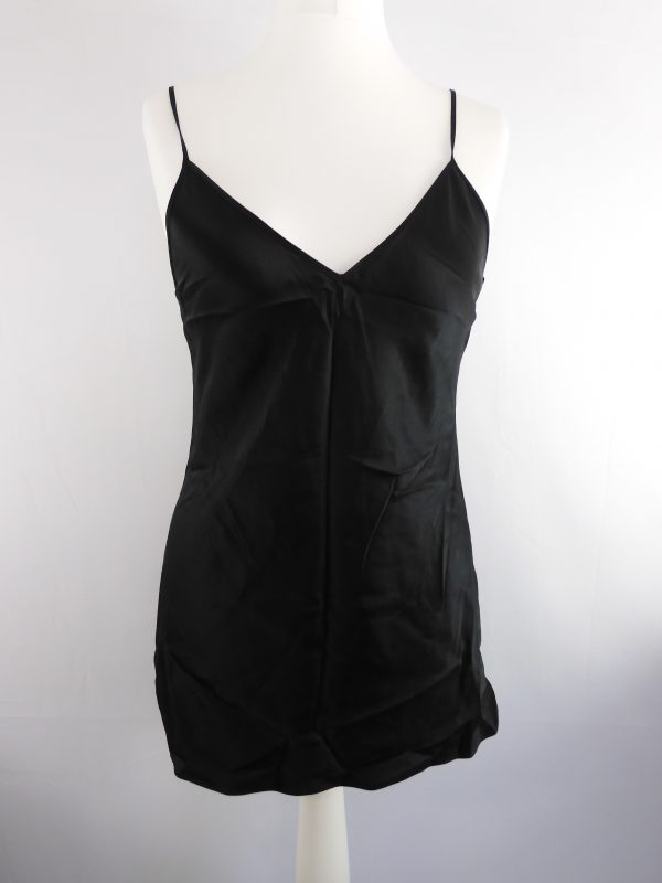 Joseph Black Clea Silk Satin Camisole, Size 38