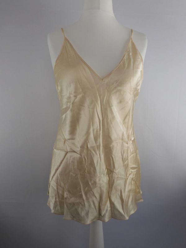 Joseph Natural Clea Silk Satin Camisole, Size 42, Film Worn.