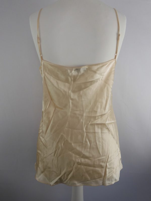 Joseph Natural Clea Silk Satin Camisole, Size 42, Film Worn. - Image 3