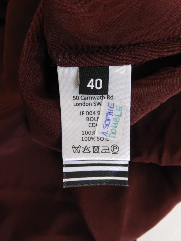 Joseph Bold Crepe Silk Shirt, Size 40, Film Worn. - Image 4