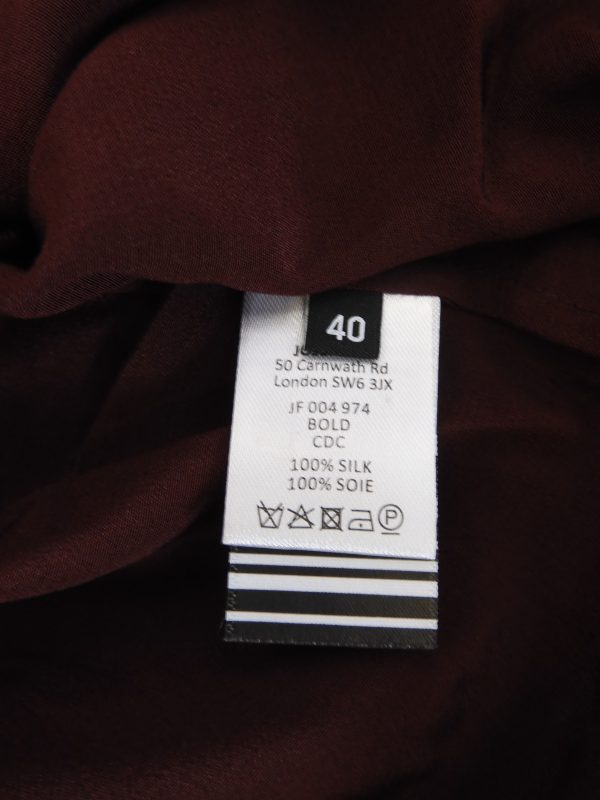 Joseph Crepe Bold CDC Silk Shirt, Size 40, Film Worn. - Image 4